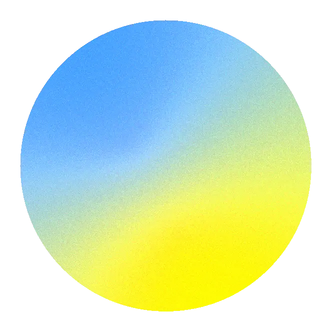 blue yellow disc